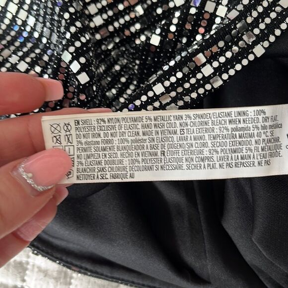 Forever 21‎ Skirt Tube Top Womens Size Large Mirror Sequin - Picture 10 of 10